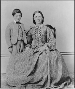 Ann Elizabeth Maynard Hoskin (Beth) and her son, William Joseph Hoskin about 1861. Photo courtesy of The Clare National Trust Museum, with grateful thanks to Val Tilbrook