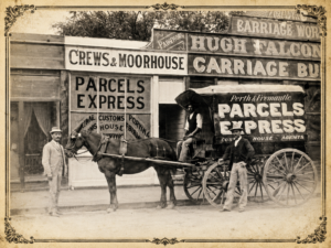 Crews & Moorhouse Parcel Carriers in Perth WA 1900 - Frederick Crews was part owner - Photo Ancestry.com