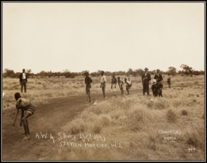 A.W.A Races, Lake Way, Start of the Aboriginal Race 1900 - Robin Panousieris,