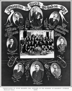 Presented to Hugh McMahon 10th April 1906