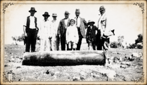 Western Mail Perth - 19 February 1925 - The cylinder at its final resting place 150 yards away.