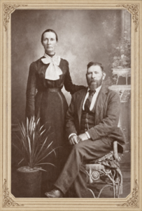 William and Mary Ann (nee Baker) CHOULES - Taken in Boulder, WA c 1896 - Photo Ancestry.com