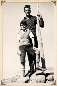 Wally Mack and John Wade (aged 13) at Mt Margaret Mission, 1942 - Taken shortly before John's death.