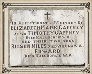 Gaffney Grave, Clunes Victoria - Wendy Bloomfield