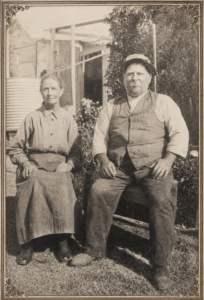 William and Mary Choules outside their Kanowna Home - Photo Ancestry.com