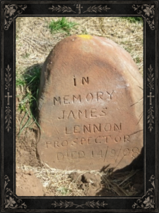 Memorial stone to Jimmy Lennon
